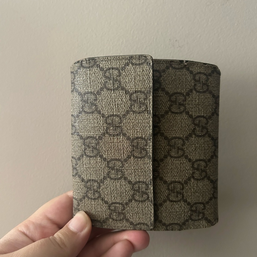 Gucci Beige Monogram Wallet